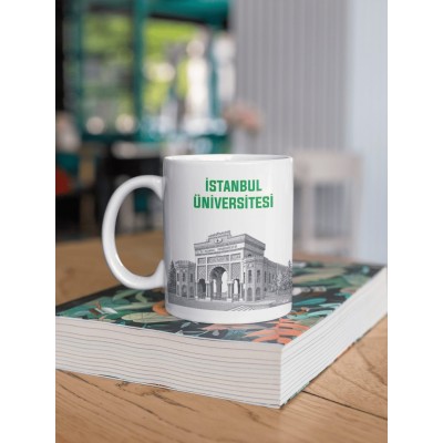 İstanbul Üniversitesi Temalı Porselen Kupa Bardak