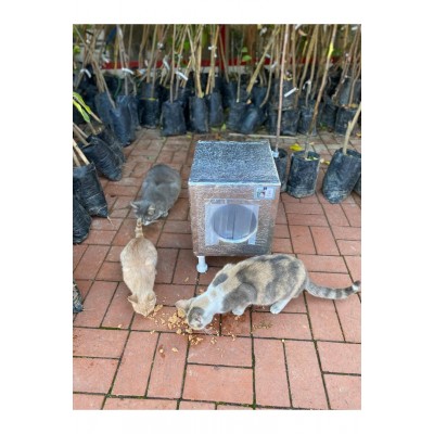 Kedi yuvası Kedi evi ISI VE SU yalıtımlı % 100 KORUNAKLI -11 MM OSB -VİDEO ANLATIMLI