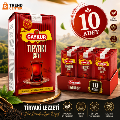 Çaykur Tiryaki Çay 1000 gr 10 Adet